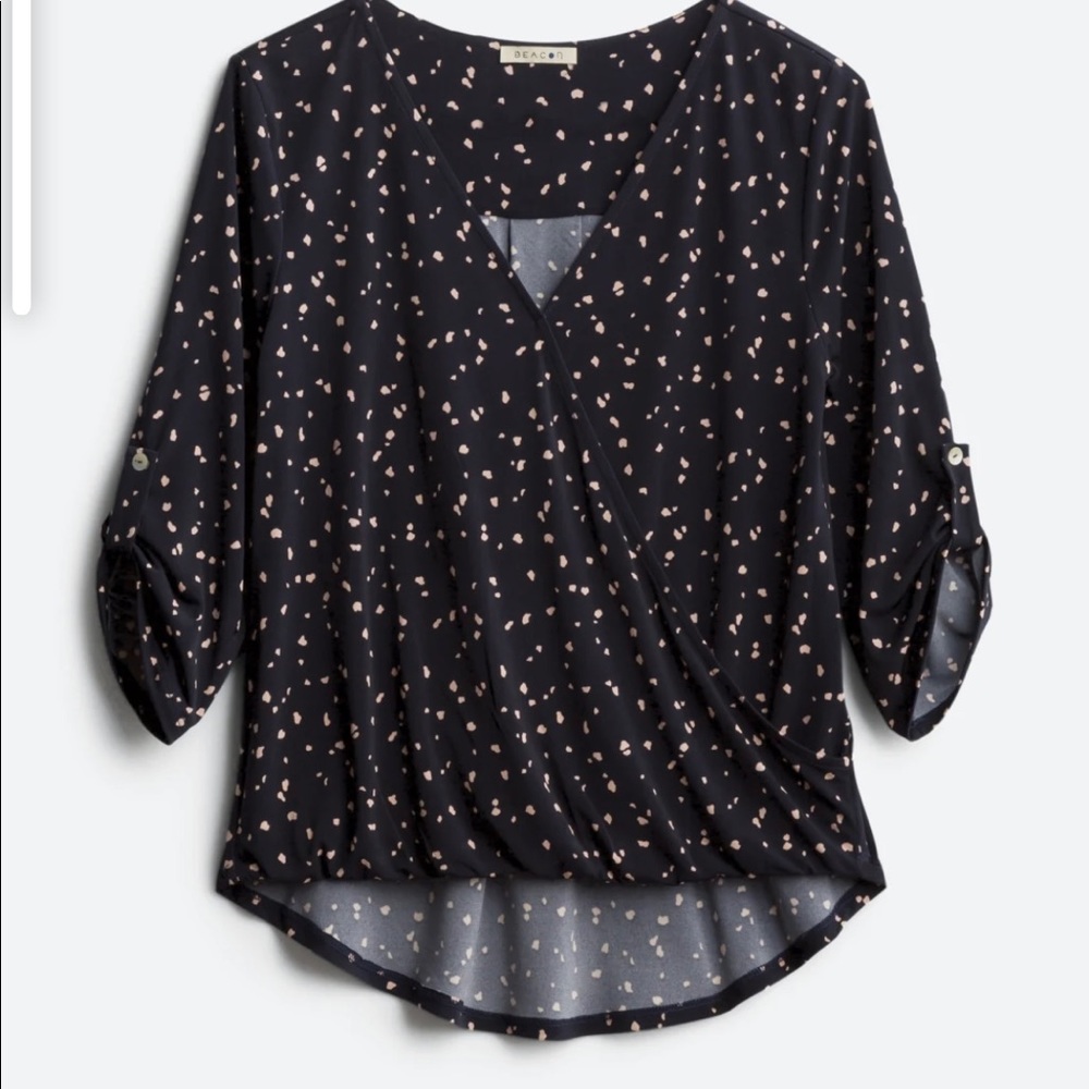 Beacon Julia Surplice Knit Top